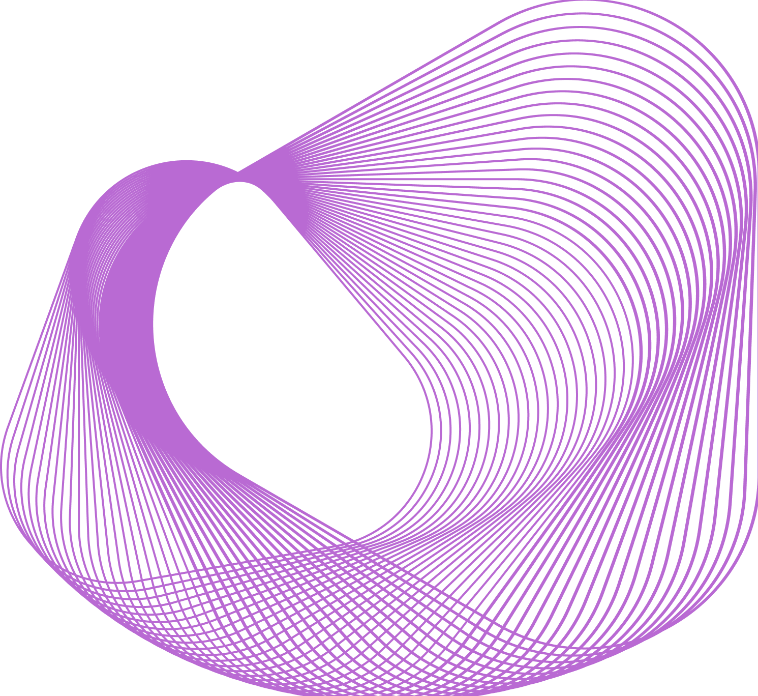 Purple wave decoration