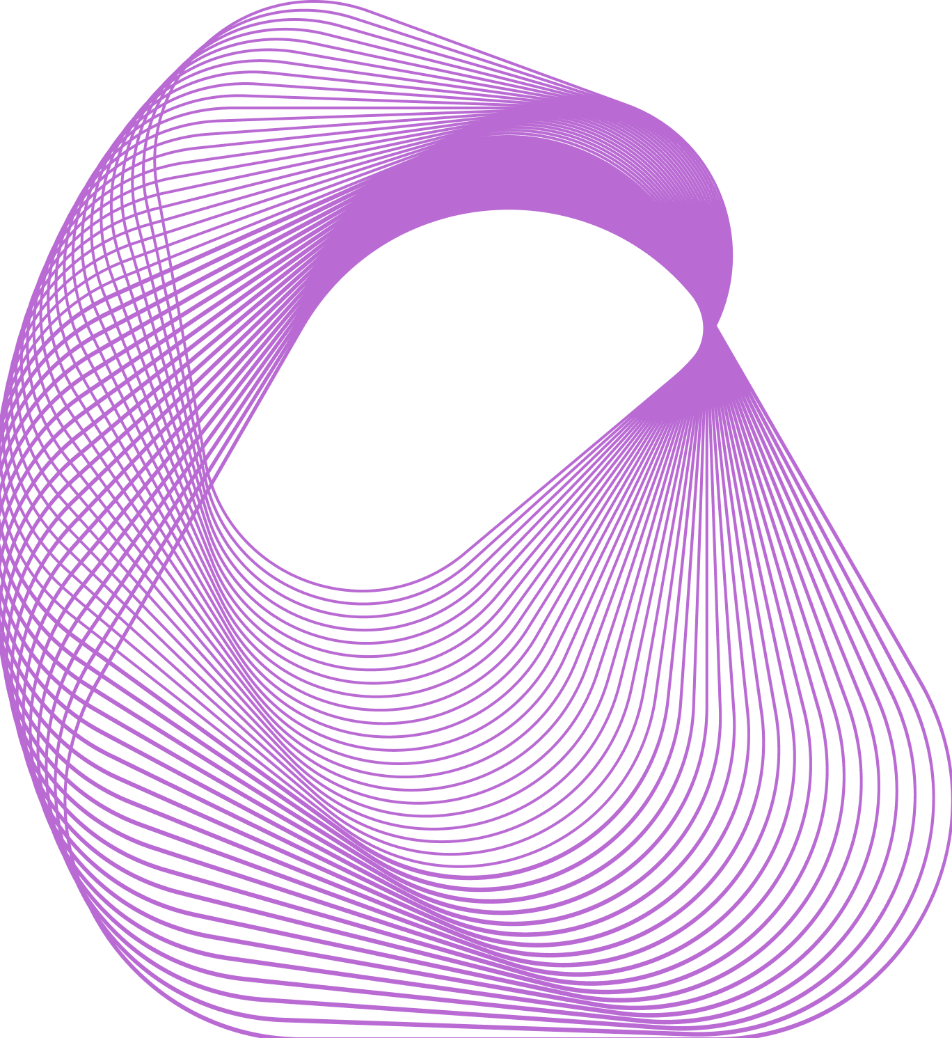 Purple wave decoration